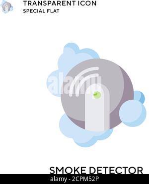 Vektorsymbol Rauchmelder. Flache Illustration. Vektor EPS 10. Stock Vektor