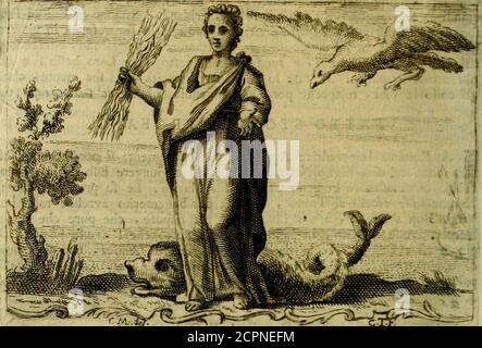 . Iconologia del cavaliere Cesare Ripa, perugino . CELE^ 540 ICONOLOGIAC E L E R I T 4*, Di CE/are i{jpat. Donna che nella deflra mana tiene un Folgore » come narw PierìoValeriano nel libro 43. De fuoi Geroglifici, Accanto avrà un Del-fino ì e per 1 ARIA uno Sparviero, ancoreifo pollo dal fopraddetto Pierione! libro 22. Per la Celerità . Cialcuno di quelli è velocifllmo nel fuomoto , dalla. Cognizione del quale in ella Fi fa facilmente, che cofa fia-jCelerità, Stockfoto