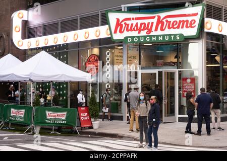 Krispy Kreme Donut Store, Times Square, NYC, USA Stockfoto