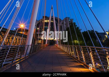 England, London, Westminster, Hungerford Bridge Stockfoto