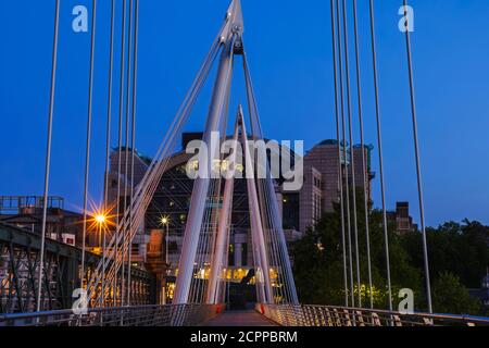 England, London, Westminster, Hungerford Bridge Stockfoto