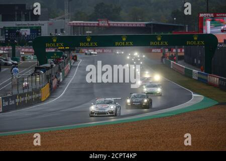 Le Mans, Frankreich. September 2020. 125 Larry ten Voorde, Porsche 911 GT3 Cup, Aktion während des Porsche Carrera Cup 2020 auf dem Circuit des 24 Heures du Mans, vom 18. Bis 19. September 2020 in Le Mans, Frankreich - Foto Thomas Fenetre / DPPI Credit: LM/DPPI/Thomas Fenetre/Alamy Live News Credit: Gruppo Editoriale LiveMedia/Alamy Live News Stockfoto