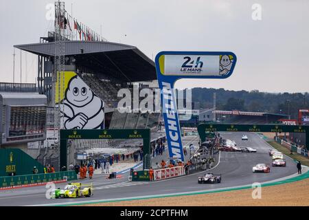 Le Mans, Frankreich. September 2020. 34 Binder Ren. (aut), Smiechowski Jakub (pol), Isaakyan Matevos (rus), Inter Europol Competition, Ligier JS P217-Gibson, Aktion während der 2020 24 Stunden von Le Mans, 7. Lauf der FIA-Langstrecken-Weltmeisterschaft 2019-20 auf dem Circuit des 24 Heures du Mans, vom 16. Bis 20. September 2020 in Le Mans, Frankreich - Foto Francois Flamand / DPPI Credit: LM/DPPI/Francois Flamand/Alamy Live News Stockfoto