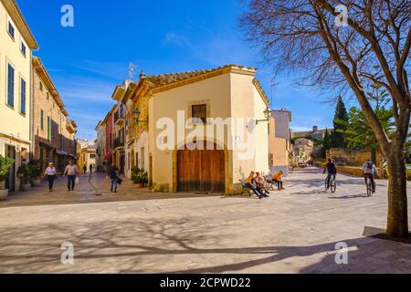 Alcudia Altstadt, Raiguer Region, Mallorca, Balearen, Spanien Stockfoto