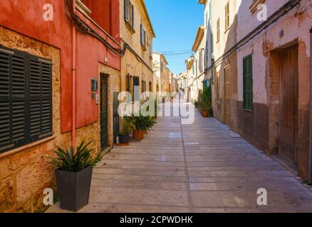 Alcudia Altstadt, Raiguer Region, Mallorca, Balearen, Spanien Stockfoto