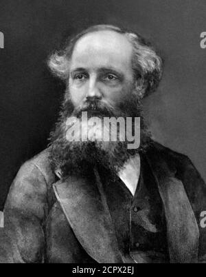 James Clerk Maxwell. Porträt des schottischen Wissenschaftlers James Clerk Maxwell (1831-1879), dessen bemerkenswerteste Leistung darin bestand, die klassische Theorie der elektromagnetischen Strahlung zu formulieren. Stockfoto