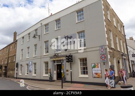 Das Lamb Inn Hotel und öffentliche Haus in Ely, Cambridgeshire, Großbritannien. Stockfoto