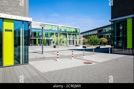 Hochschule Rhein-Waal, Fakultät für Kommunikation und Umwelt, Campus Kamp-Lintfort, Ruhrgebiet, Niederrhein, Nord Stockfoto