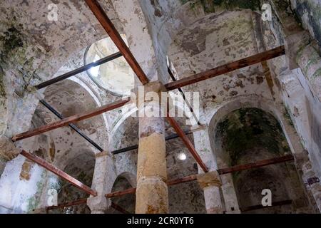 Innen Jungfrau Maria Kirche (meryemana kilisesi) In der Provinz Gümüşhane Bezirk Torul Dorf Cebeli Stockfoto