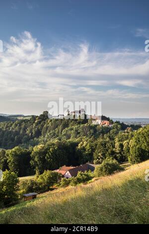 Blick auf Schloss Seggau, Seggauberg, Leibnitz, Steiermark, Österreich Stockfoto