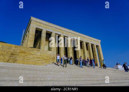 12. Oktober 2019, Ankara Türkei, Anitkabir Mousoleum Monument in Ankara Türkei Stockfoto