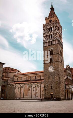 Cathedral Square, Cattedrale di San Zeno, Kirche, Pistoia, Toskana, Italien Stockfoto
