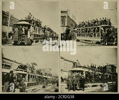 . Die Straßenbahn Überprüfung . Vestibüle sind nicht mit der Absicht gebaut, Bucking Waggons von der Strecke, aber Herr. Tindolph berichtet, dass es einen großen Schutz für seine Männer andit dient, um den Wind aus dem Auto zu brechen. Vestibüle sind leicht entfernt, ohne zu desinfizieren, während des Sommers. r74 ^IJwiiJ^aAWjc^^ IMMER RAUM AN DER SPITZE. DAS alte Sprichwort über plentj des Raumes an der Oberseite der Leiter wurde ziemlich hart in dieser Stadt anlässlich des Chicago Tages auf der Worlds Fair gedrückt.die Ansichten sind von Elektroautos, auf den Chicago CityRailway Linien, ausgerüstet mit Westinghouse Motoren undMcGuire Lastwagen. Sind, zuerst, weniger Stockfoto