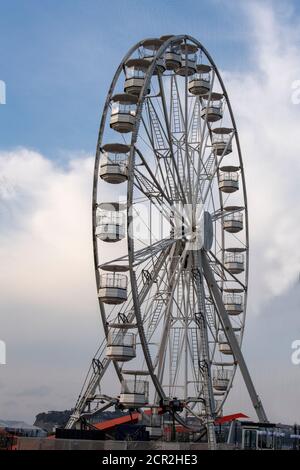 Riesenrad Cardiff Bay. Cardiff, Wales, Großbritannien Stockfoto