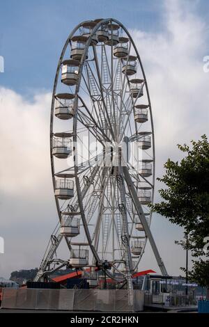 Riesenrad Cardiff Bay. Cardiff, Wales, Großbritannien Stockfoto