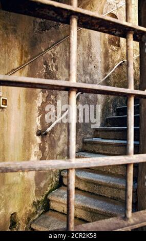 Haus, Treppen, Pistoia, Toskana, Italien Stockfoto