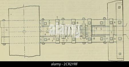 . Amerikanischer Ingenieur und Eisenbahn Zeitschrift . Fie- 25- invertierter Plan Stockfoto