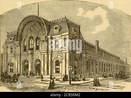 . Philadelphia heute, 1882. Ein richtiger Führer zu allen öffentlichen Gebäuden, Institutionen, Eisenbahnen und Orten und Objekten von Interesse .. . ction eines Gebäudes für die Verwendung von alibrary angepasst, und auch Mittel für seine Unterstützung. Er wies darauf hin, dass die Phila-delphia-Bibliothek der Empfänger seines Geschenks sein sollte, wenn sie es unter bestimmten Bedingungen annehmen würde, unter anderem, dass die Einrichtung die Ridgway-Bibliothek (nach dem Namen seiner Frau) heißen sollte, Und dass das Bibliotheksgebäude dort liegen sollte, wo es sich befindet.die Bedingungen wurden von der Philadelphia Library insoweit akzeptiert, als die Stockfoto