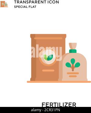 Vektorsymbol für Dünger. Flache Illustration. Vektor EPS 10. Stock Vektor