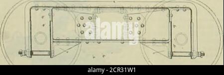 . Amerikanischer Ingenieur und Eisenbahn-Zeitschrift. Führte Stahl-LKW für Stockfoto