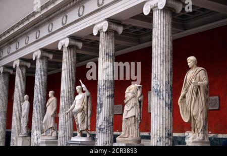 Kopenhagen, Dänemark - Römische Statuen im Glyptotek Museum Stockfoto