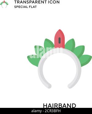 Symbol für den Haarbandvektor. Flache Illustration. Vektor EPS 10. Stock Vektor