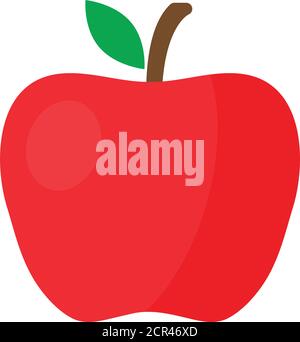 apple-Symbol. vektor schwarzen Apfel-Symbol Stock Vektor