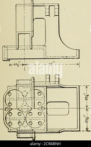 . Amerikanischer Ingenieur und Eisenbahn Zeitschrift . Half Side Elevation LKW-BOLSTER-PIONIER GUSS STAHL LKW.. Stockfoto