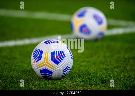 Ball of match during Hellas Verona vs Roma, italian Serie A Fußballspiel, Verona, Italien, 19 Sep 2020 Stockfoto