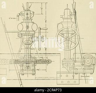 . Amerikanischer Ingenieur und Eisenbahnjournal . ame Gelenk, so asto verhindern, dass die Bewegung der vorderen Gruppe von Rädern entverzerrt die Bewegung des Ventils. Für den Freiraum war Reasonit notwendig, um die Verbindung zum Radiusbalken des hinteren Ventils vor dem Verbindungsglied zu bewegen, während der in der Front hinter ihm anschließt. Dieser Bewegungsunterschied wird durch die Verbindung zur hinteren Hubwelle ausgeglichen, wodurch die nach vorne ausgefahrene Reachstange für das vordere Ventilrad einen längeren Armbereich erhält als die nach hinten in die Kabine ausfahrbare. Die Unmöglichkeit, zwei komplette Sätze von schwerem Ventilgetriebe mit dem Ord zu handhaben Stockfoto