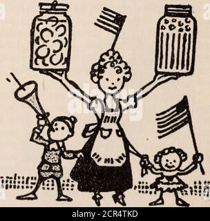 . Baltimore und Ohio Mitarbeiter Magazin . Top in ihren Victory Gärten in diesem Jahr, wie sie im Krieg Gartenarbeit im letzten Jahr und helfen, den neuen Krieg zu gewinnen - der Krieg für Lebensmittel. J. L. Edwards, Direktor der agrokulturellen Abteilung der United States Rail-Road Administration, rief kürzlich die Regionaldirektoren und ihre Assistentinnen auf, bei dieser guten Arbeit zusammenzuarbeiten, und aus den erhaltenen Antworten ist klar, dass die Themen verbreitet werden. Eine Antwort auf hisletter sagte: Wir fühlen, dass der Kriegsgarten ein fester Bestandteil in praktisch allparts unseres Territoriums ist, wo Gartenarbeit möglich ist. Ein anderer sagte: Wir expec Stockfoto
