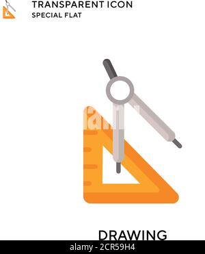 Zeichnungsvektorsymbol. Flache Illustration. Vektor EPS 10. Stock Vektor