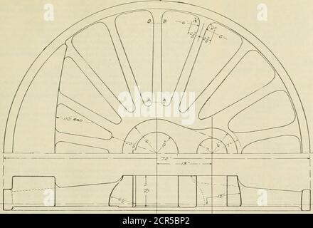 . Amerikanischer Ingenieur und Eisenbahn Zeitschrift . NYC.&HRR.R R£taiNih6 /?iN6S. August 190C. AMERICAN ENGINEER AND RAILROAD JOURNAL. 323. Fie. 3 18 SPOK-ES, Stockfoto