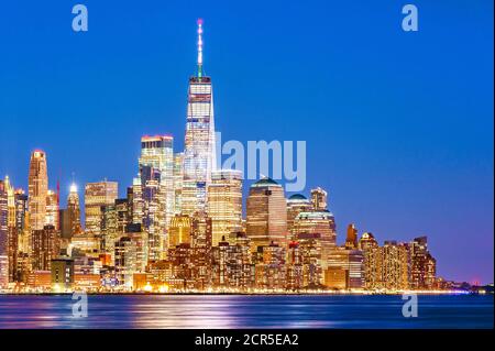 New York Skyline Freedom Tower One WTC Manhattan New York Stadt Stockfoto