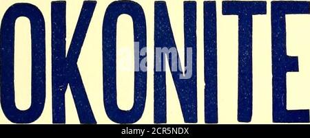 . Die Straßenbahn Zeitschrift . DIE TATSACHE, DASS UNSERE WETTBEWERBER CL.AIM, DASS IHR PRODUKT IST GENAUSO GUT WIE OKONITE,. IST DIE DER PERFEKTEN ISOLIERUNG Stockfoto