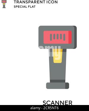Scanner-Vektor-Symbol. Flache Illustration. Vektor EPS 10. Stock Vektor