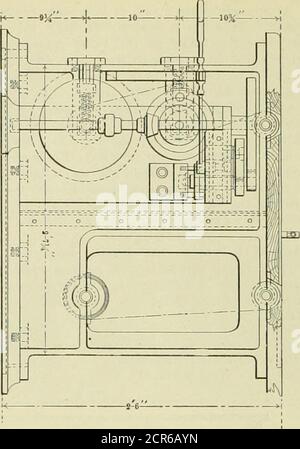 . Amerikanischer Ingenieur und Eisenbahn Zeitschrift . BECOBDING MECHANISMUS.-DYNAMOMETER AUTO. Stockfoto