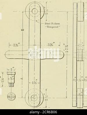 . Amerikanischer Ingenieur und Eisenbahn Zeitschrift . BECOBDING MECHANISMUS.-LEISTUNGSPRÜFSTAND AUTO.. Stockfoto