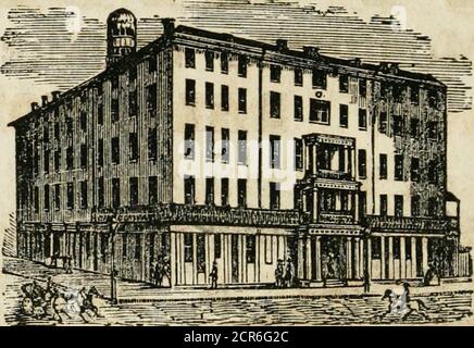 . Das Buch der großen Eisenbahnfeiern von 1857; Umarmt eine vollständige Rechnung der Eröffnung des Ohio & Mississippi, und die Marietta & Cincinnati Eisenbahnen, und die Northwestern Virginia Zweig der Baltimore und Ohio Eisenbahn, mit ... ein Konto der nachfolgenden Exkursion nach Baltimore, Washington und Norfolk .. . BALTIMORE... Das EuTAW House wurde gründlich erneuert, verändert und elegant renoviert, mit allen modernen Verbesserungen von ist novr bereit, die Öffentlichkeit in einem Stil unübertroffen von jedem FirstClass Hotel in dem Land unterzubringen. Die besondere Aufmerksamkeit der Herren Stockfoto