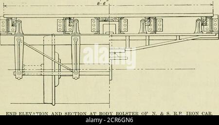 . Amerikanischer Ingenieur und Eisenbahn-Zeitschrift . nstead von taper. Das Hauptmerkmal dieser Schraube ist, dass die Karosserie lang genug ist, um durch alle Platten, die miteinander verbunden werden sollen, ein Antrieb zu sein, so dass, so dünn die Stücke sind, der Körper der Schraube perfekt in jedes Stück passt, das Verschraubungsteil dort-fore darüber hinaus projiziert, Und die Mutter ist so versenkt, dass sie angezogen werden kann. Mr. Boies nimmt extraordinaryprecautious in der Montage der Schrauben, und sagt, dass er sich nicht daran erinnert, jemals von einer Mutter gehört zu haben, die abschraubt oder kommt, aber das übliche traf Stockfoto