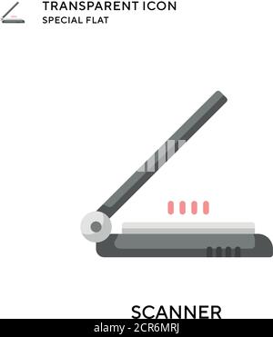 Scanner-Vektor-Symbol. Flache Illustration. Vektor EPS 10. Stock Vektor