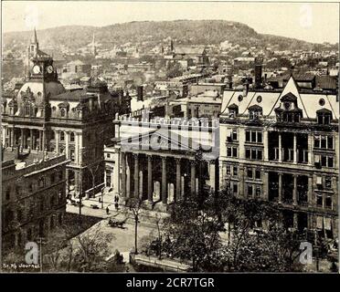 . Die Straßeneisenbahn Zeitschrift . die alten Gebäude. Die Hotels in Montreal sind ziemlich gut, obwohl, mit Lo THE STREET RAILWAY JOURNAL SOUVENIR. Oktober 1895. Eine einzige Ausnahme, sie sind nicht von metropolitaner Excel-lence. Das Windsor Hotel ist, wie bereits erwähnt, gut gelegen am Dominion Square, fast gegenüber von St. JamesCatliedral. Es ist architektonisch gleich zu seiner Lage, die beiden großen Eisenbahnsysteme von Kanada, die Canadian Pacific Railway und die Grand Trunk Railway, Zentrum in Montreal, und haben ihren Hauptsitz hier, so dass die Stadt in Reichweite von jedem impcjrtant Punkt auf Stockfoto