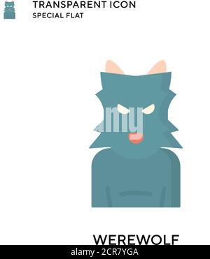 Werwolf-Vektor-Symbol. Flache Illustration. Vektor EPS 10. Stock Vektor