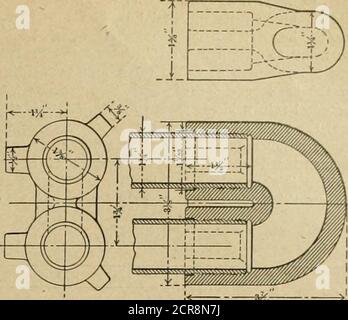 . Amerikanischer Ingenieur und Eisenbahn Zeitschrift . ABB. 5 – STAHLGUSS-RÜCKLAUFBOGEN. Stockfoto