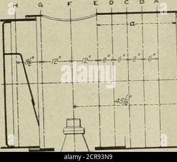 . Amerikanischer Ingenieur und Eisenbahnjournal . ntlybeen, schien es am besten, bevor mit den formaltestes, deren Wert notwendigerweise von der Wechselbarkeit abhing, mit der der Entwurf gemessen wird, um festzustellen, ob messbare Unterschiede des Drucks vorhanden sind, Und um solche Informationen zu erhalten, die die Auswahl eines zufriedenstellenden Ansatzpunktes für das Zugmesser ermöglichen. Eine solche Untersuchung wurde daher unter der gemeinsamen Leitung von Professor Forsyth und Herrn Reynolds durchgeführt. Die Schlussfolgerungen, basierend auf den erzielten Ergebnissen, sind zu dem Effekt, dass, mit Ausnahme der unmittelbaren Umgebung Stockfoto