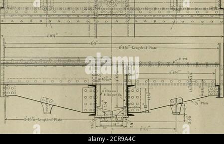 . Amerikanischer Ingenieur und Eisenbahn Zeitschrift . 3s - j Abschnitt il Zelle Hopper Türmechanismus. UL –- – Wa- – 1 – J – -1 ^ q„,o. c q ■ . o o^-cl ijall^ Qkrv c Iflo. o o o. o 3o  o o o f?-! 15 Kanal -■ IBS.per ft. O O J? O O O O. Ansichten der Karosserie-Stütze.DIE VANDERBILT 50 TONNEN HOPPER KOHLE AUTO, Stockfoto