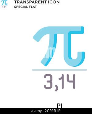 Pi-Vektor-Symbol. Flache Illustration. Vektor EPS 10. Stock Vektor