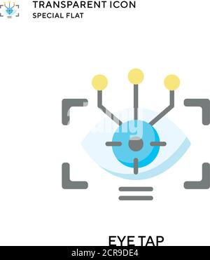 Vektorsymbol für den Augenzapfen. Flache Illustration. Vektor EPS 10. Stock Vektor