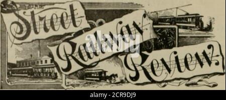 . Die Straßenbahn Überprüfung . 4 Meilen Vorortbahn, die Cincinnati mit Dayton, Andi verbindet) Meilen Eisenbahnstrecke in Hamilton, O. die Straße wurde von Cleveland und Hamilton Leuten gebaut. Tlie wurde am 19. Mai 1902 neu organisiert.Es ist eine Konsolidierung der Southern Ohio Traction Co., Hamilton & Linderwald Electric Traction Co., Miamisburg & GernianlownTraction Co., und der Cincinnati & Northwestern Railway Co. Die Washiiigliin (Pa.) und Canonsburg lUcclric Railway, sieben Meilen lang, wurde für den Verkehr letzten Sveek eröffnet. STRASSENBAHNÜBERPRÜFUNG. [Vol. XIll, No. G.. ru«i.isHao ON thi som or Aach month.WIND Stockfoto