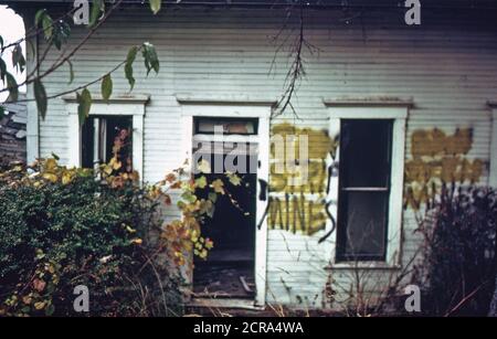 Dieses Zeichen lesen "Ban Strip Mines" vor dem Lackieren... 10/1974 Stockfoto